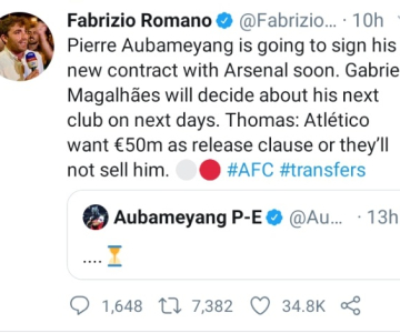 Is Aubamayeng set to sign a new contract at Arsenal