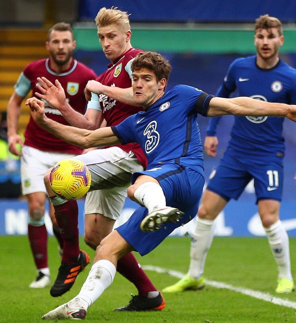 Marcus Alonso once sidelined, had a prolific performance today against Burnley as he helped Chelsea win the match