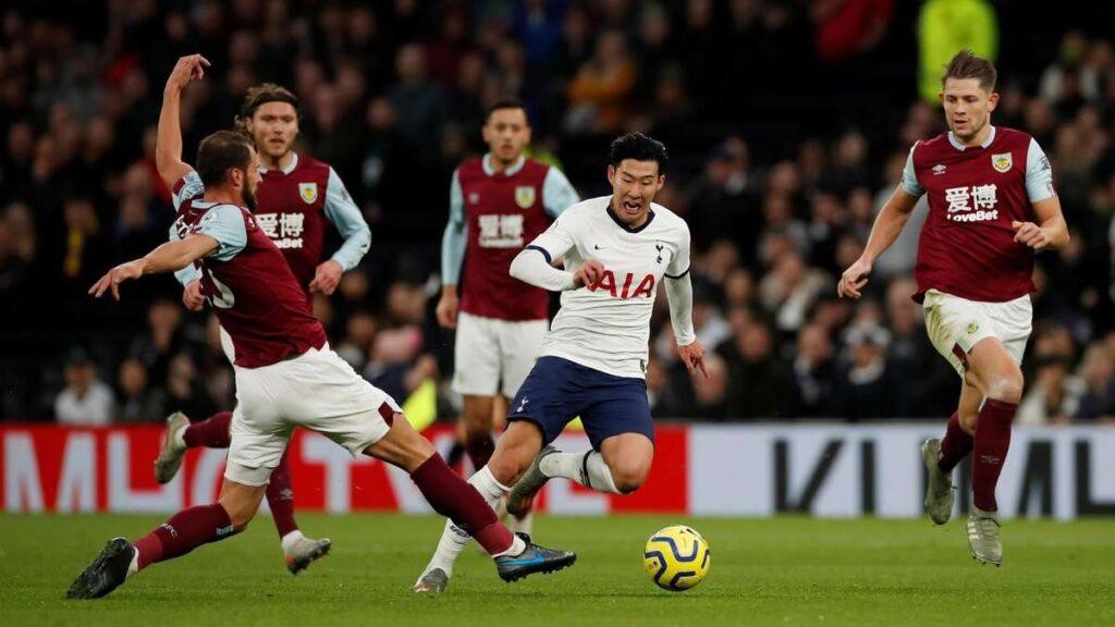 Tottenham vs Burnley in 2019 when Son scored the Puskas winner. Image: Getty