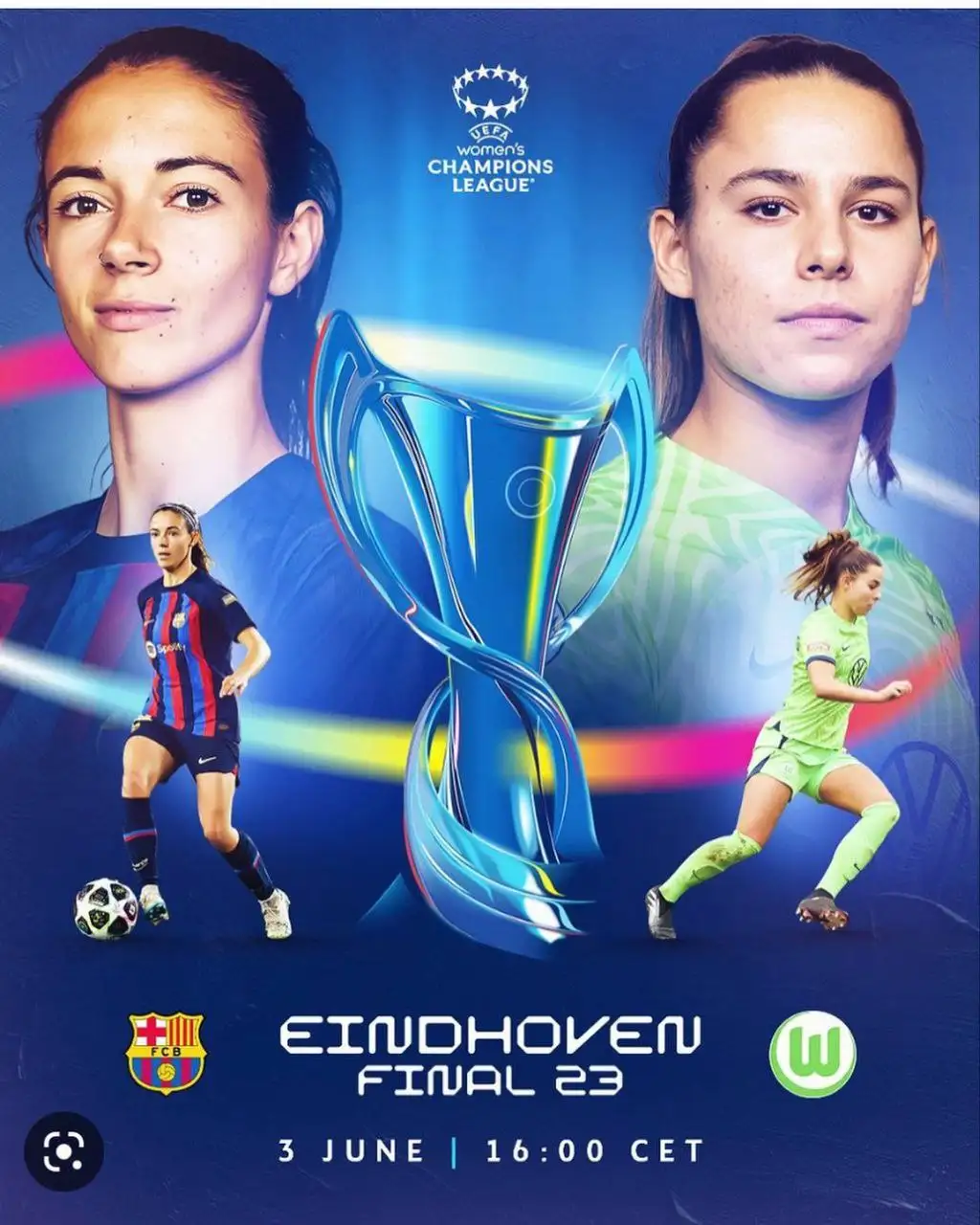 FC Barcelona women are set to go head to head with Wolfsburg women in the UEFA Women's Champions League finals